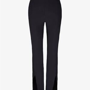Commando Neoprene Split Front Pant Womens Size L In Black